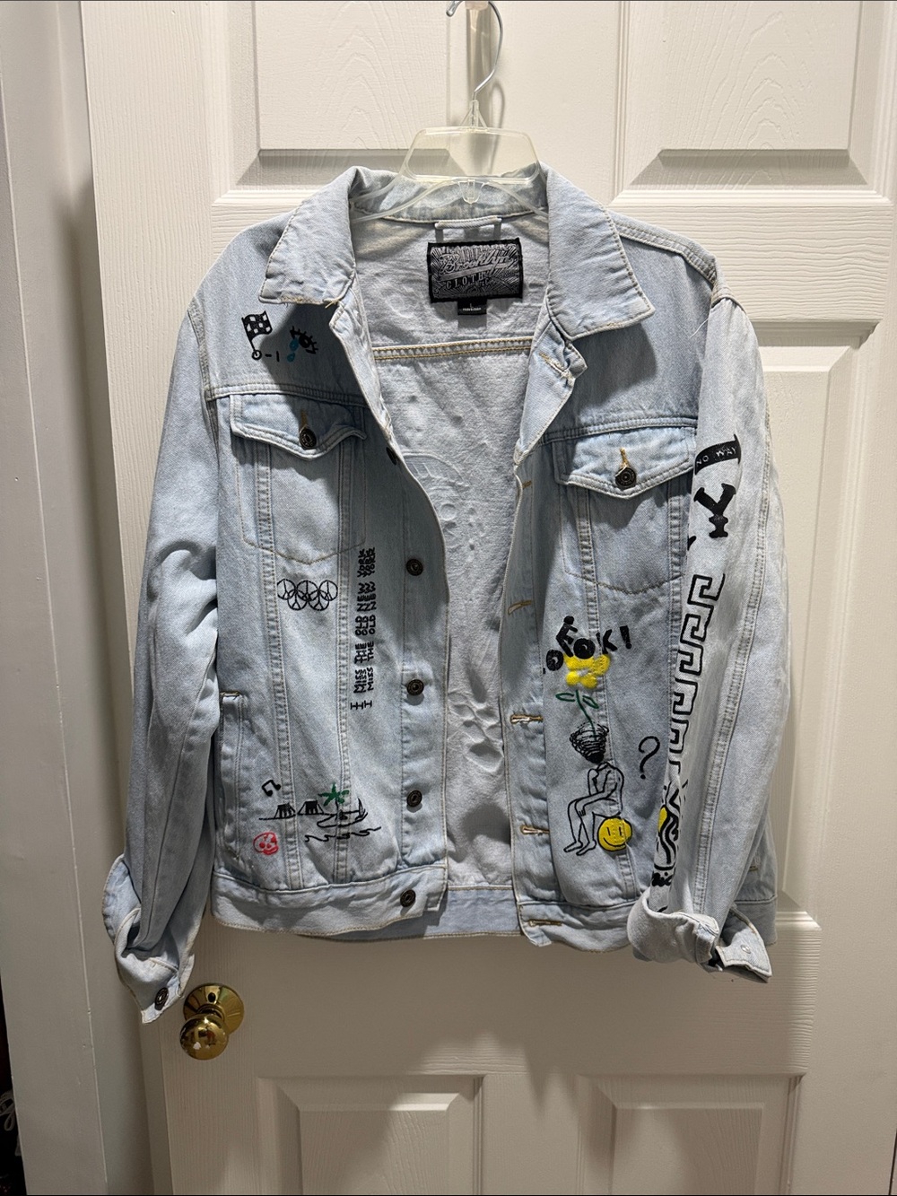 Black Rock&Republic Embroidered Logo Patch Jacket